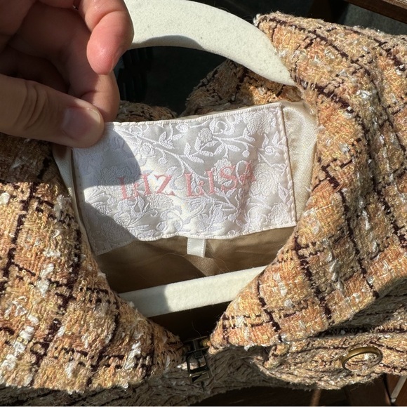 Liz Lisa tan and brown Japanese vintage jacket (blazer) - Picture 7 of 9